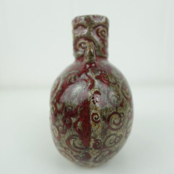 Studio Pottery Small Vase/Incense Holder Signed by the Artist - Picture 4 of 7